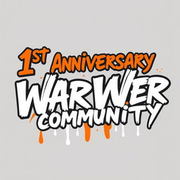 A creative design for the 1st anniversary of 'War Wer Community'