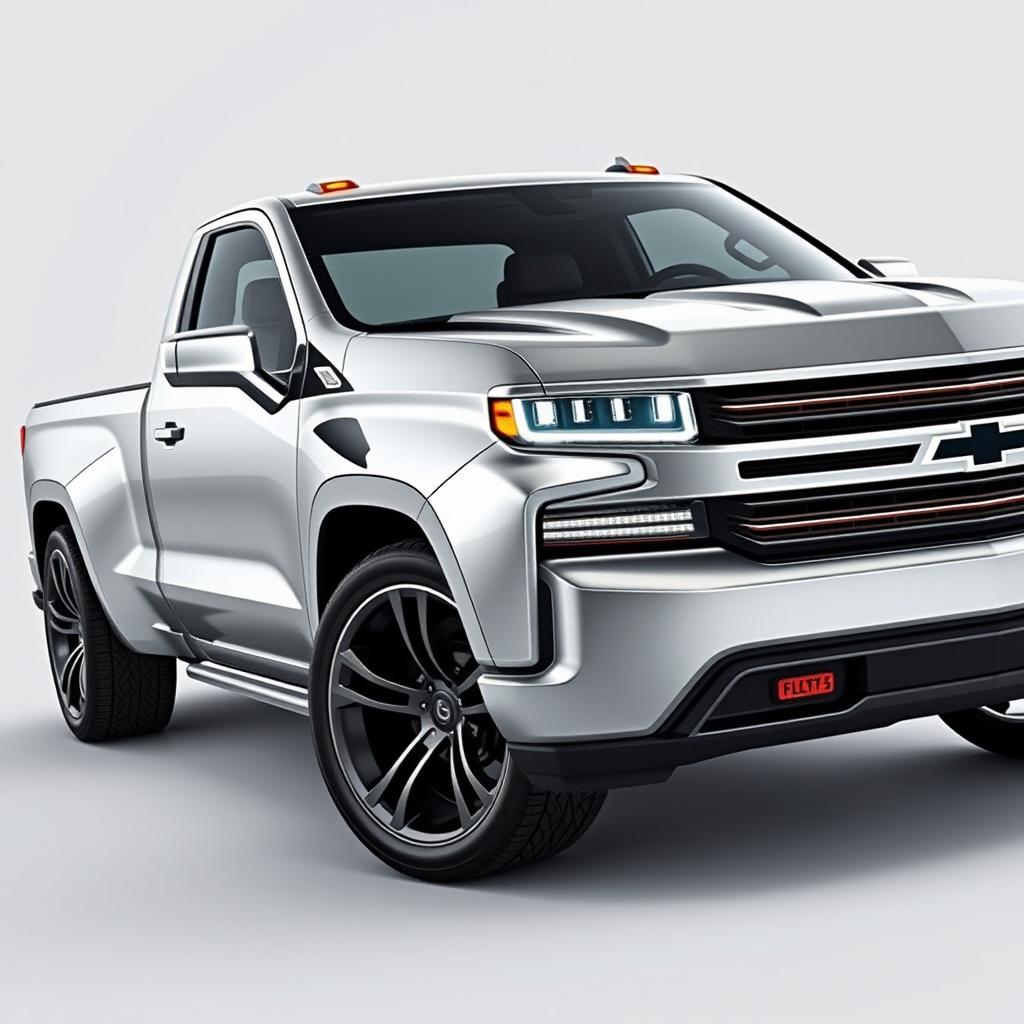 A modern reinterpretation of the classic Chevrolet C10, envisioned for the year 2024