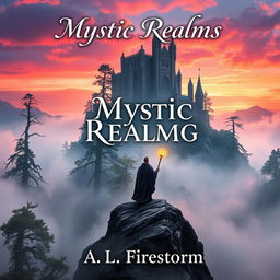 A captivating book cover featuring a fantasy landscape with a towering castle in the distance