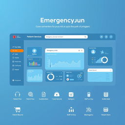 Homepage of an emergency unit management system, featuring a clean and modern user interface