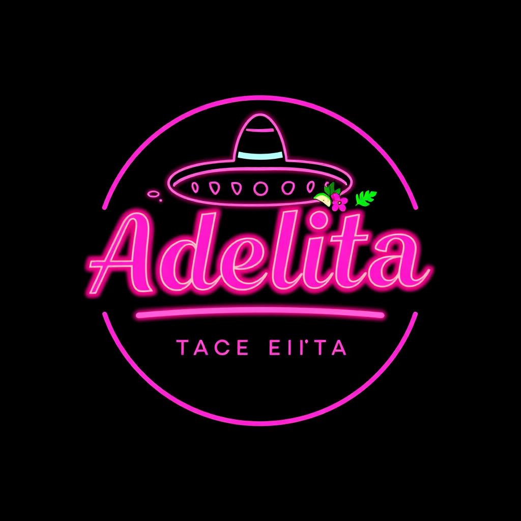 A logo design for "Adelita," a taqueria restaurant