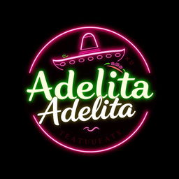 A logo design for "Adelita," a taqueria restaurant