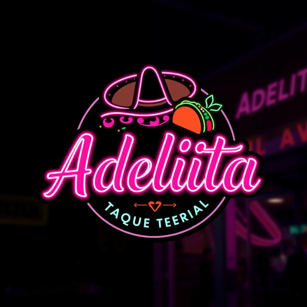 A logo design for "Adelita," a taqueria restaurant