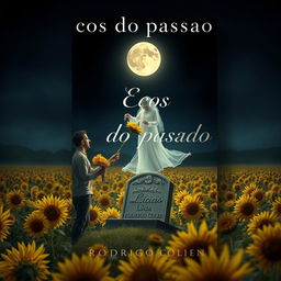 A captivating book cover for "Ecos do passado" by Rodrigo Colen