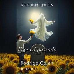 A captivating book cover for "Ecos do passado" by Rodrigo Colen