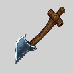 A detailed and artistic 2D sprite of a pickaxe