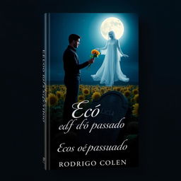 A captivating book cover for "Ecos do passado" by Rodrigo Colen