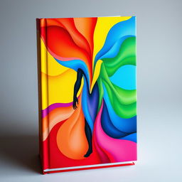 A captivating book cover illustrating the concept of different colors uniting to create a human