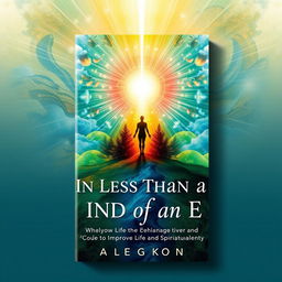 A non-fiction book cover titled "In Less Than a Blink of an Eye" focused on improving life and spirituality