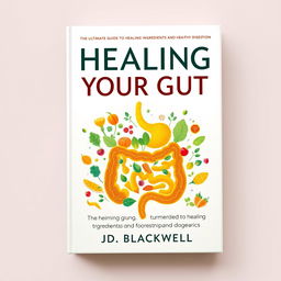 Book cover design for the title "Healing Your Gut" by J