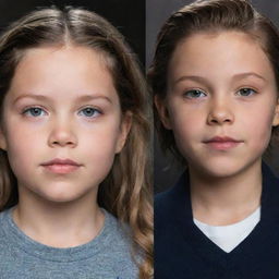 A digitally combined image of Hope Mikaelson and Ryan Clarke from Legacy, creating an envisioned child that shares their features.