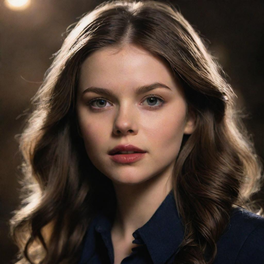 An artistic portrayal of Hope Mikaelson from the TV show, Legacies, expressing her supernatural abilities.