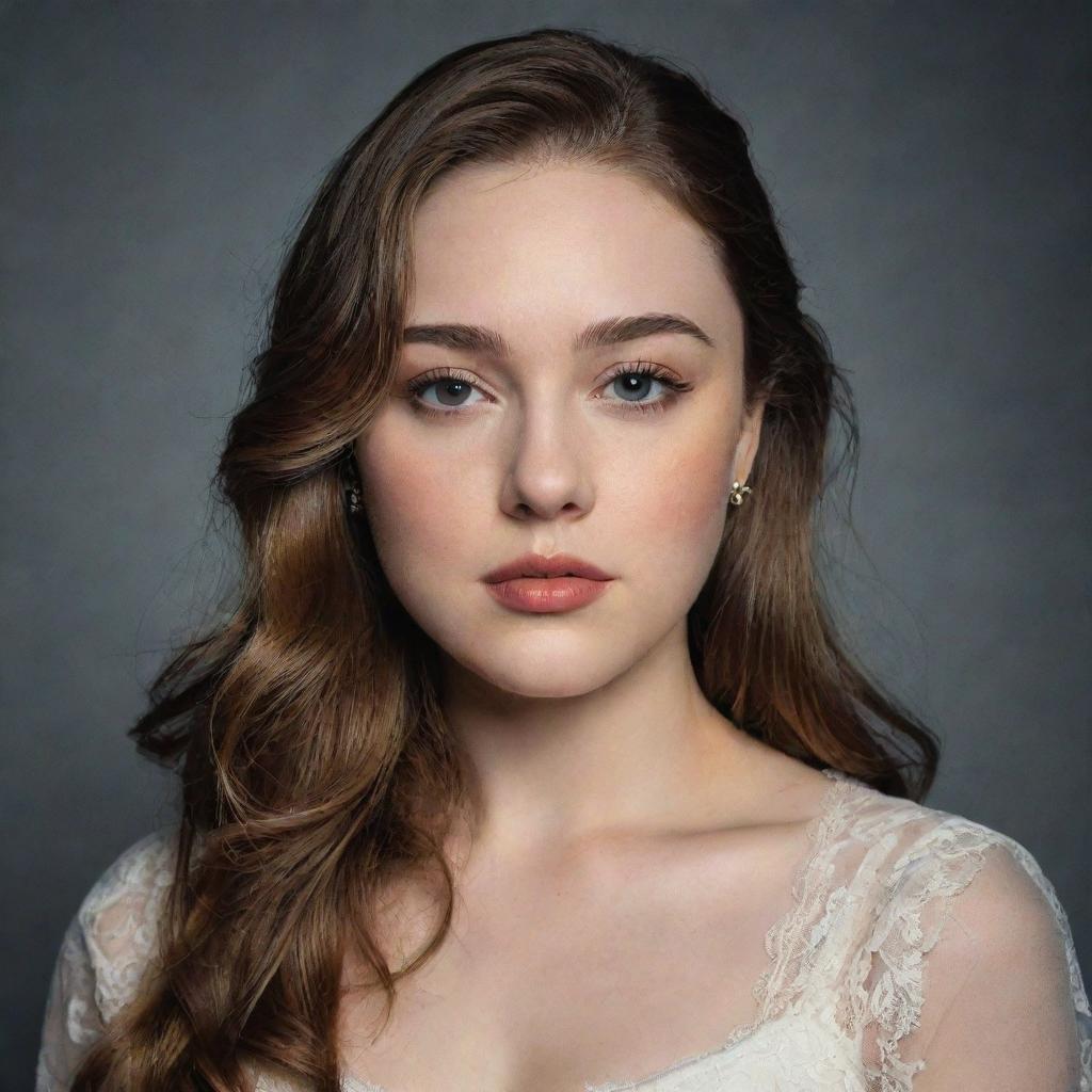 An artistic portrait of Danielle Rose Russell, the actress known for playing Hope Mikaelson in the TV show, Legacies.