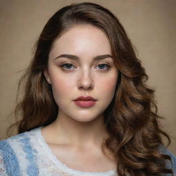 An artistic portrait of Danielle Rose Russell, the actress known for playing Hope Mikaelson in the TV show, Legacies.