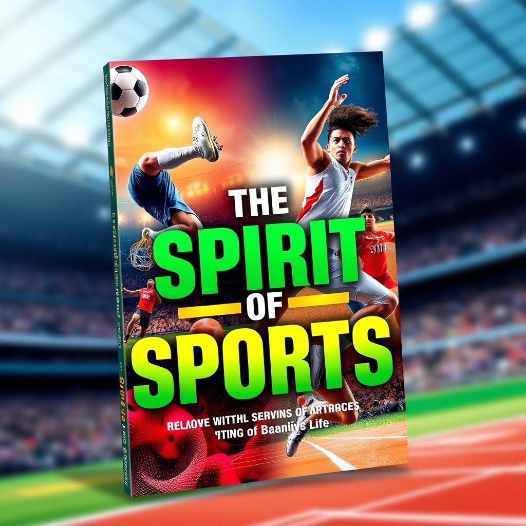 A dynamic and eye-catching sport ebook cover featuring a collage of various athletes in action