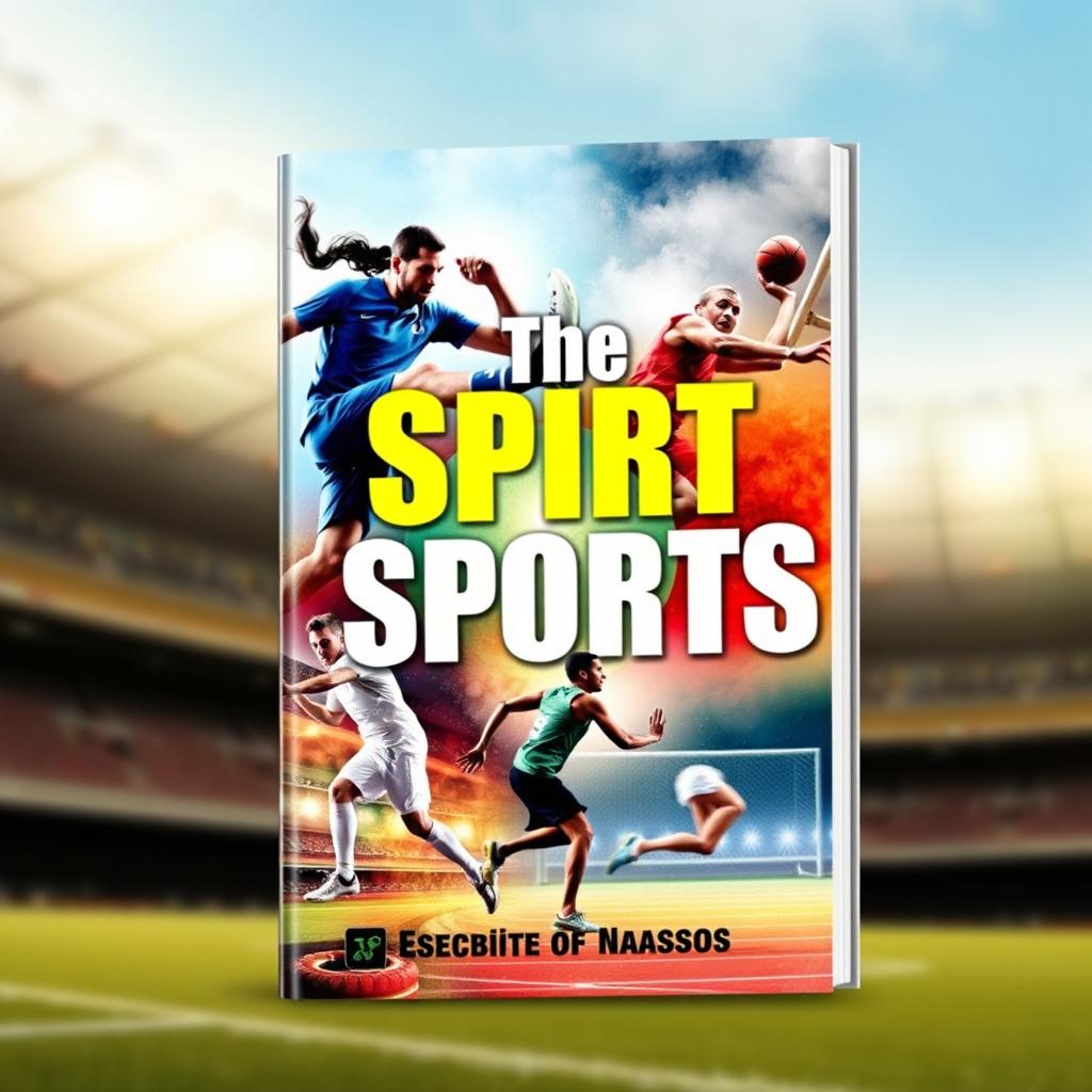 A dynamic and eye-catching sport ebook cover featuring a collage of various athletes in action