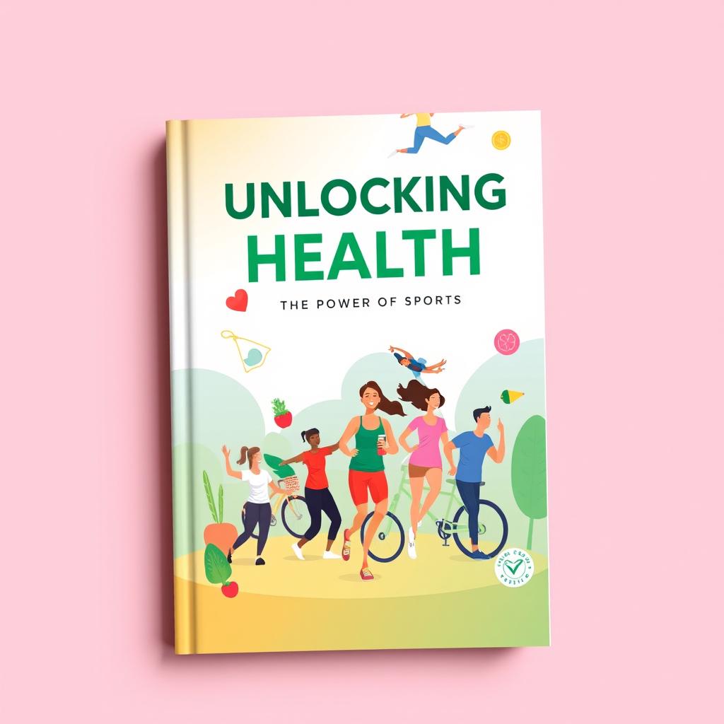 A vibrant and engaging ebook cover illustrating the benefits of sports on health