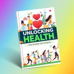 A vibrant and engaging ebook cover illustrating the benefits of sports on health