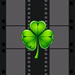 A logo design featuring a three-leaf clover with each leaf intricately designed