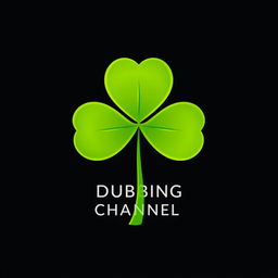 A logo design featuring a three-leaf clover with each leaf intricately designed