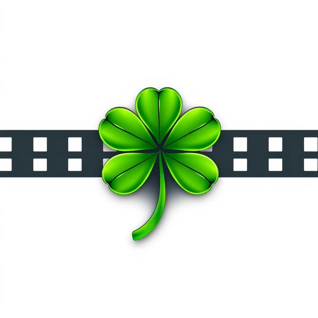 A logo design featuring a three-leaf clover with each leaf intricately designed