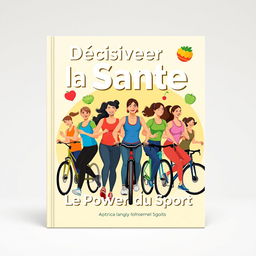 Une couverture d’ebook vibrante et attrayante illustrant les bienfaits du sport sur la santé