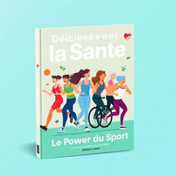 Une couverture d’ebook vibrante et attrayante illustrant les bienfaits du sport sur la santé