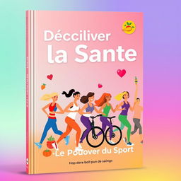 Une couverture d’ebook vibrante et attrayante illustrant les bienfaits du sport sur la santé