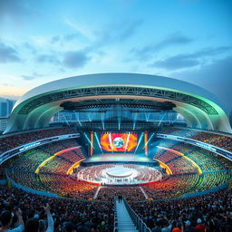 A grand concert venue in Seoul designed to accommodate one million people