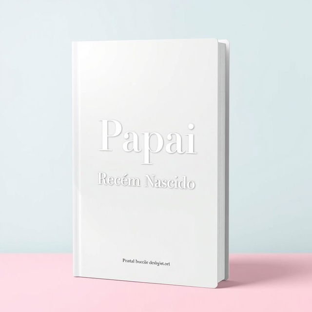 A book cover design for 'Papai Recém Nascido', featuring a simple and elegant composition