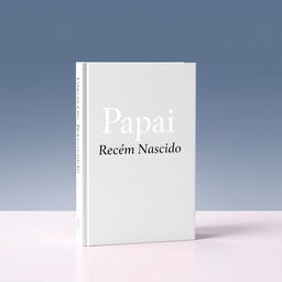 A book cover design for 'Papai Recém Nascido', featuring a simple and elegant composition