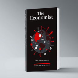 A sophisticated and eye-catching book cover designed in the style of "The Economist" magazine