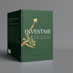 A compelling and sleek book cover design for a book about investments