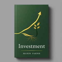 A compelling and sleek book cover design for a book about investments