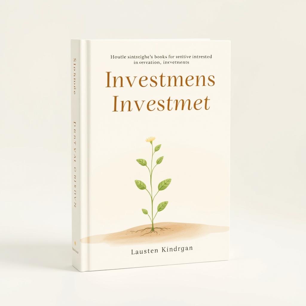 A gentle and inviting book cover design tailored for sensitive individuals interested in investments