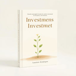 A gentle and inviting book cover design tailored for sensitive individuals interested in investments