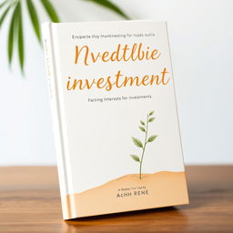 A gentle and inviting book cover design tailored for sensitive individuals interested in investments