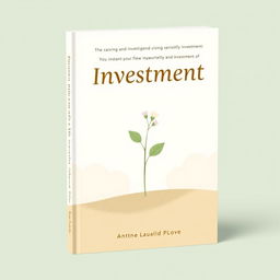 A gentle and inviting book cover design tailored for sensitive individuals interested in investments