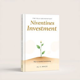 A gentle and inviting book cover design tailored for sensitive individuals interested in investments