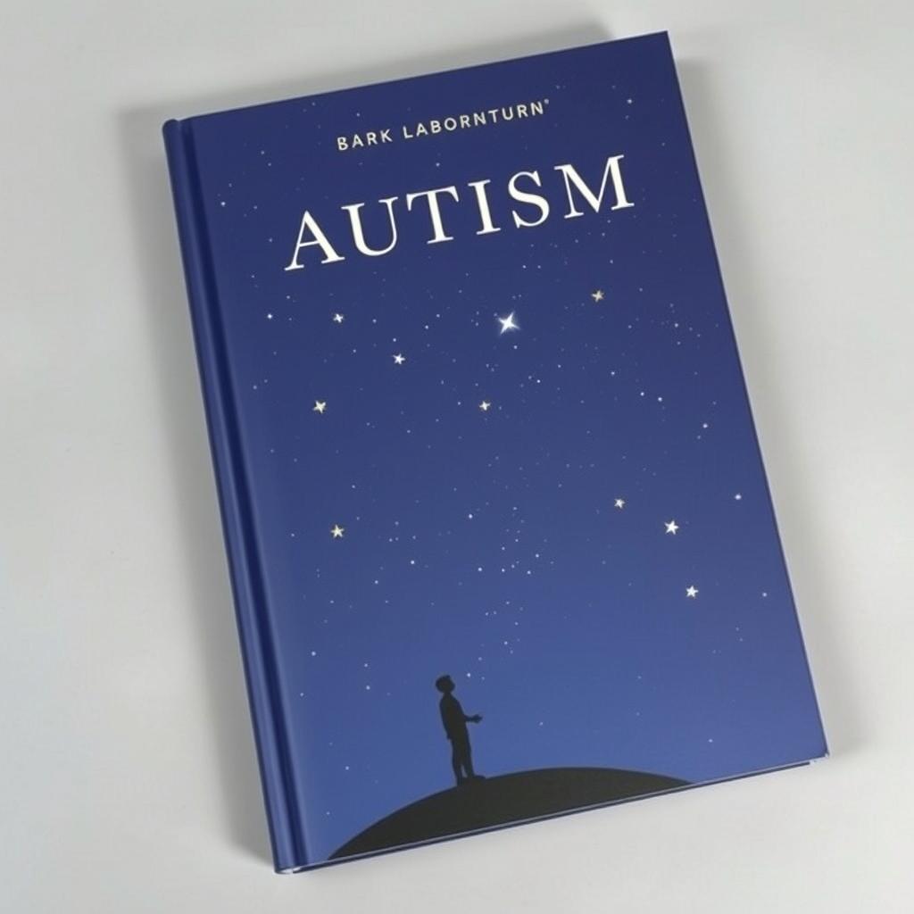 A book cover with a navy blue theme, featuring a starry sky as the backdrop