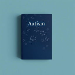 A book cover in a navy blue theme, featuring a starry sky background