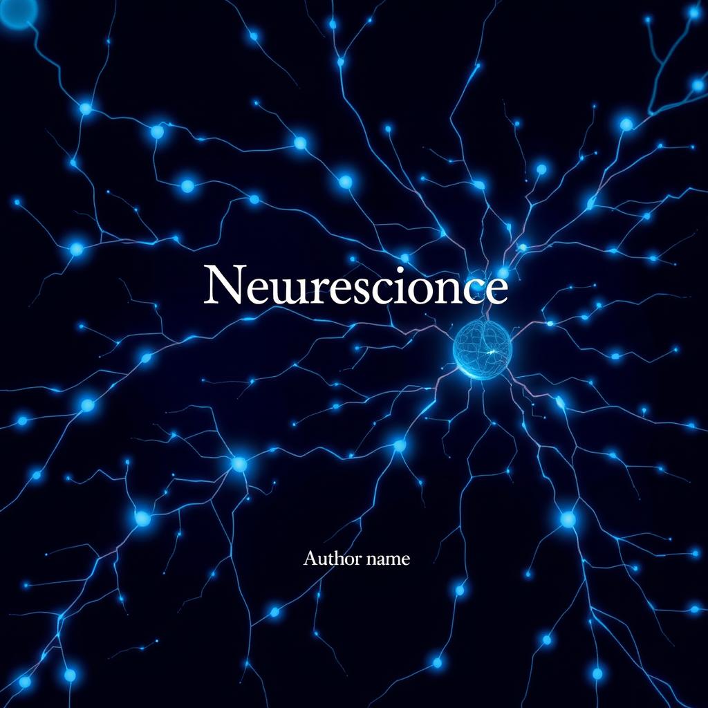 A book cover design featuring intricate neural pathways and connections