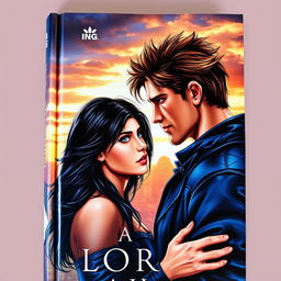 Book cover artwork depicting a couple