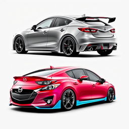 A reimagined Mazda 3 2011 with a sleek, modern design