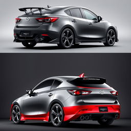 A reimagined Mazda 3 2011 with a sleek, modern design