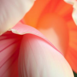 Close-up artistic depiction of a flower subtly resembling female anatomy, capturing the delicate details and curvature of petals akin to human form, gentle shadows, and warm lighting to emphasize beauty and nature