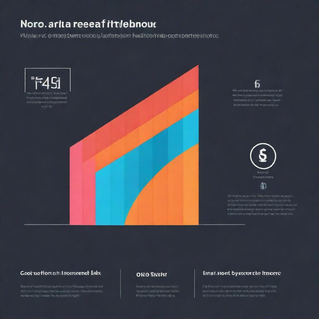 An infographic displaying the growth in followers, engagement, and reach of a brand on social media, with rising lines and bar graphs in brand's specific colors.