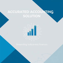 A modern and professional cover design for an integrated accounting solution proposal