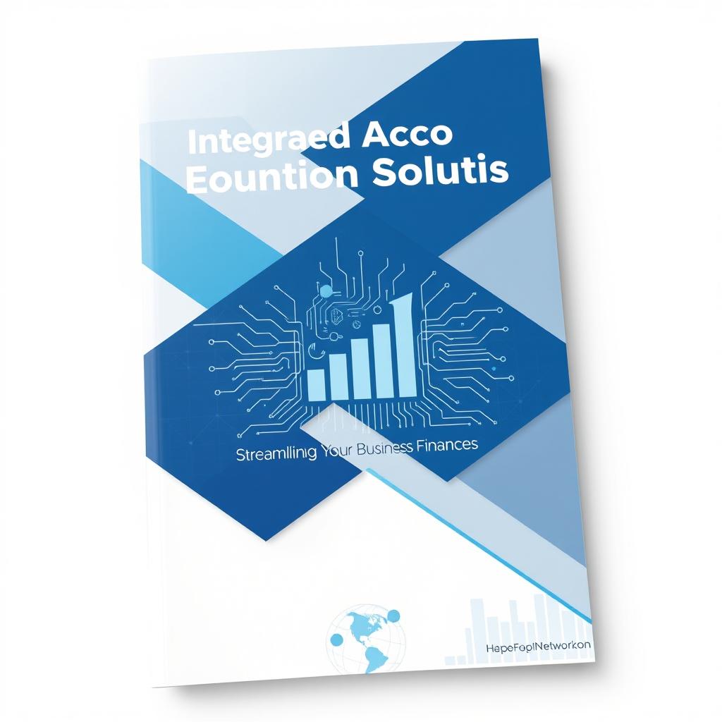 A modern and professional cover design for an integrated accounting solution proposal