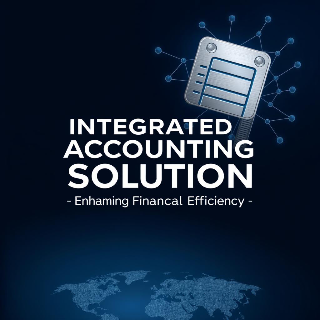 A sophisticated and elegant cover design for an integrated accounting solution proposal